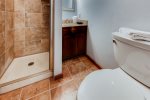Ground floor bathroom with stand up shower 